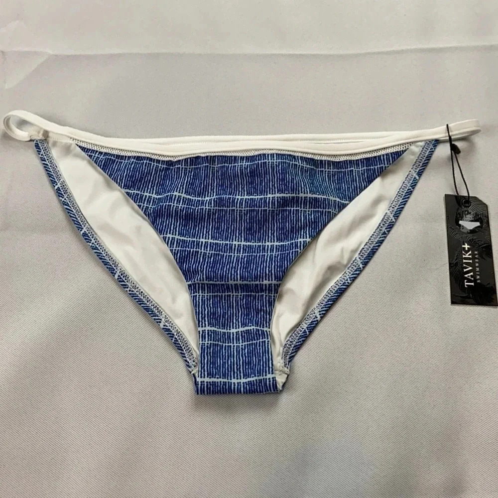 Tavik Blue‎ & White Full Coverage Swimsuit Bottom